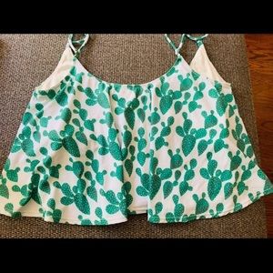 Kortni Jeane HTF Catcus Swing Top